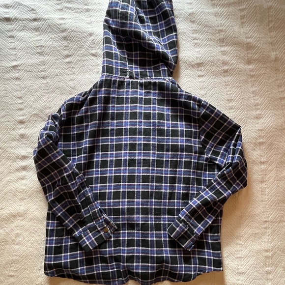 Plaid Print Hoodie - Picture 4 of 4